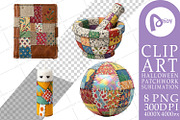 Halloween Patchwork Sublimation, a Seasonal Illustration by Artnoy (Thumbnail 17 of 18)
