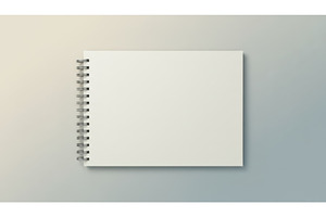 Blank square spiral bound notebook, a School & Education Photo by Igor Tichonow
