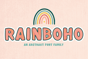 Rainboho - Layered Font Family, a Font by The Pretty Letters