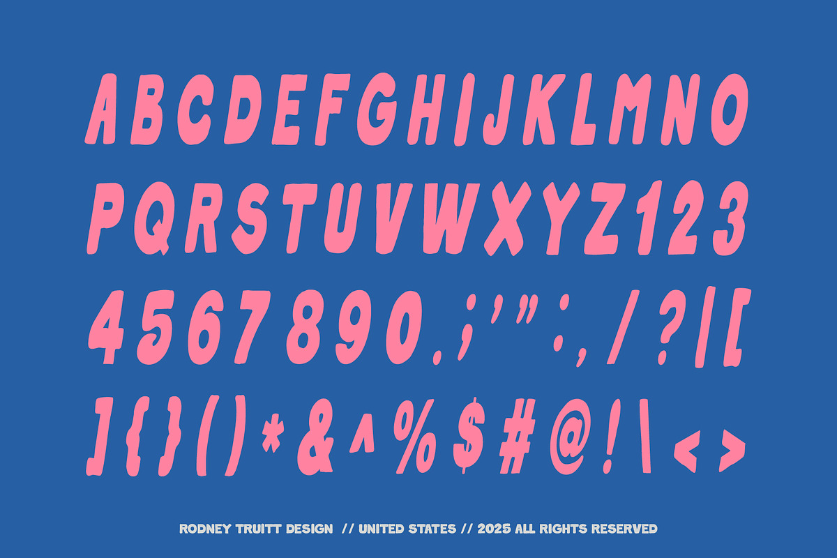 RT Humdinger, a Font by Rodney Truitt Jr (Photo 10 of 12)