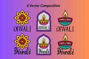 Happy Diwali: Festival of Lights, a Seasonal Illustration by Elatedowl (Thumbnail 5 of 17)