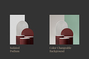 5 Podium with Transparent Background, a Background Graphic by faustudio (Thumbnail 2 of 7)
