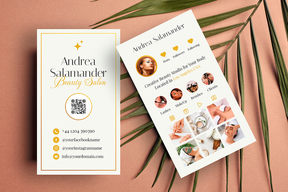 Esthetician Business Card Template, a Business Card Template by artbart (Photo 2 of 8)