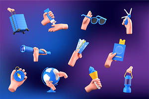 Traveling Hand Gesture 3D