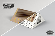 Quarter Pack Sandwich Box Mockup, a Packaging Mockup by INCDesign (Thumbnail 4 of 5)