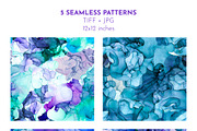 Blue Alcohol Ink Textures, a Texture Graphic by JSolomatina (Thumbnail 7 of 8)