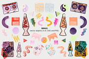 1990s Nostalgic Vector Patterns, a Pattern Graphic by angelainthefields (Thumbnail 9 of 9)