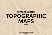 Vector Topographic Maps - Pack 2, a Texture Graphic by BenDesigner (Thumbnail 1 of 5)