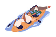 Business people teams in boats set, a Person Illustration by Good Studio (Thumbnail 2 of 7)