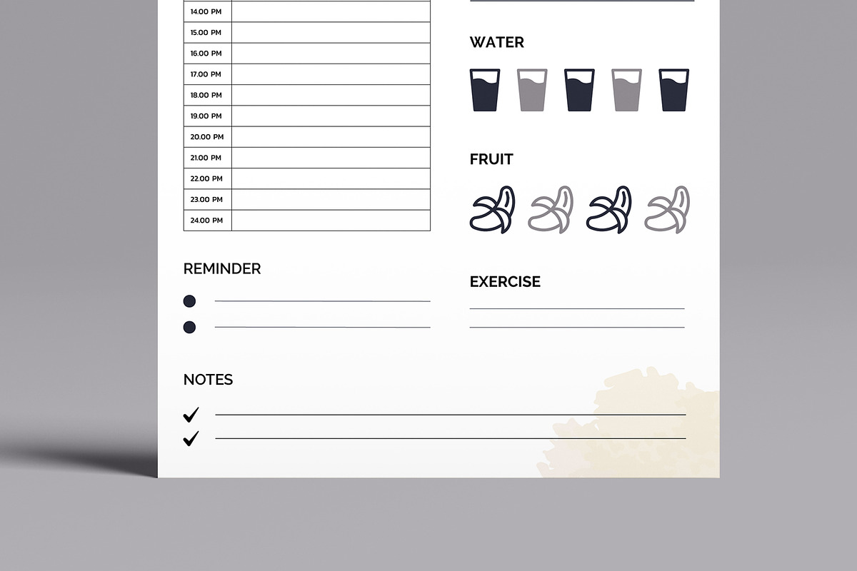 Daily Planner Design, a Stationery Template by MightyDesign (Photo 3 of 8)