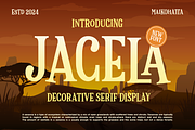 Jacela - Decorative Serif Display, a Serif Font by MaikoHatta (Thumbnail 1 of 7)