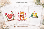 Sarcastic Valentine Watercolor PNG, an Illustration by Artnoy (Thumbnail 6 of 8)