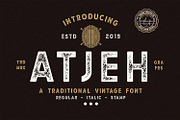 Atjeh - A Traditional Vintage Font, a Sans Serif Font by Graphicfresh (Thumbnail 6 of 6)