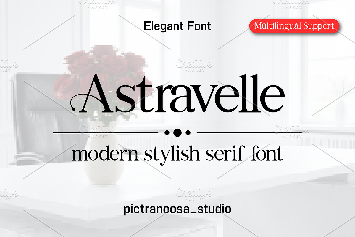 Astravelle serif, a Serif Font by pictranoosa_studio (Photo 1 of 6)