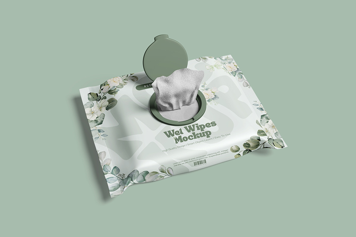 Wet Wipes Mockup, a Product Mockup by bimockup (Photo 3 of 6)