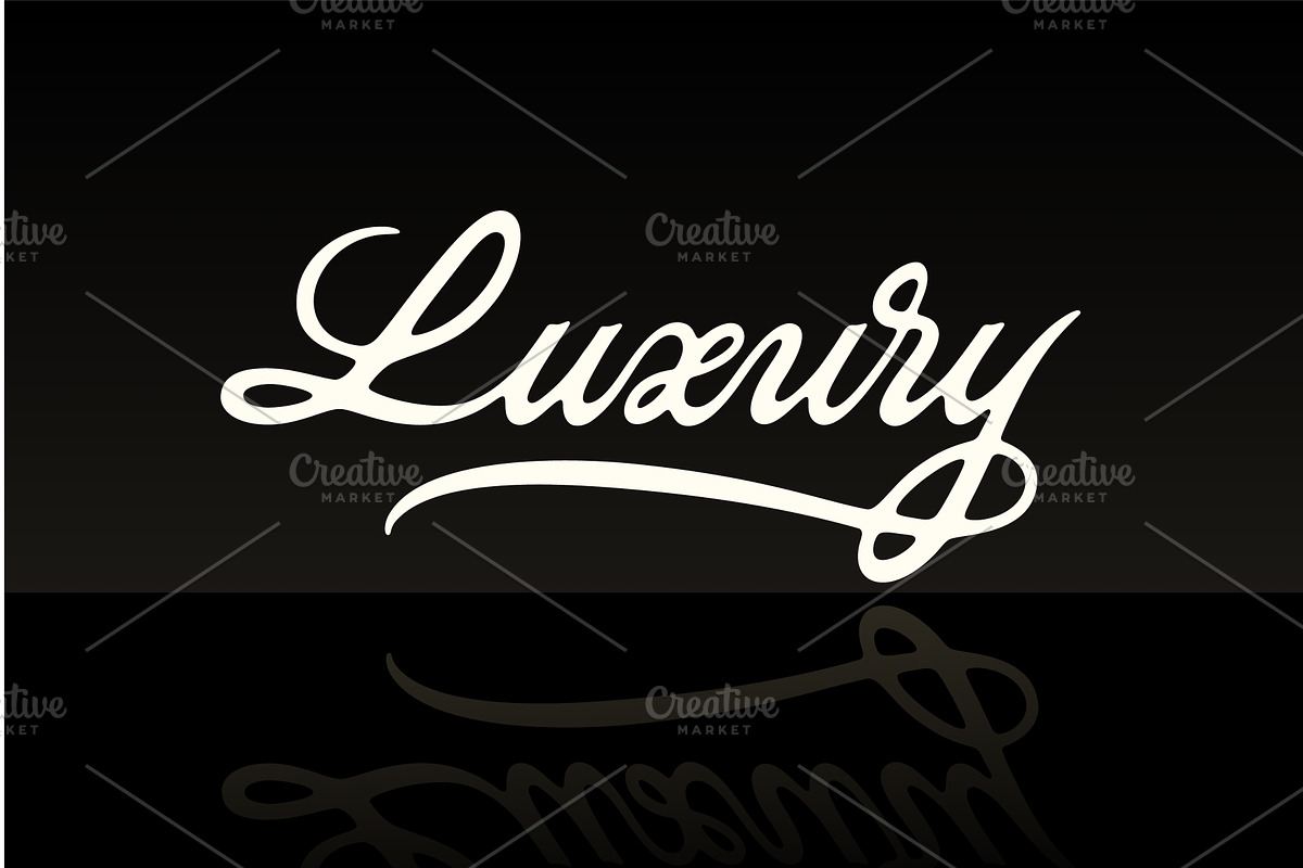Luxury vector lettering, a Branding & Logo Template by Zagach Letters