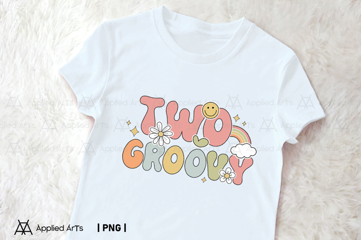 Two Groovy PNG - 2nd Birthday Retro, an Object Graphic by Applied Arts (Photo 2 of 4)