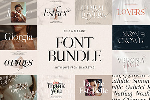 Chic & Elegant Serif Font Bundle