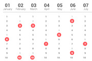Calendar 2019 Vertical Design, a Stationery Template by WORAKAMON Design Studio (Thumbnail 2 of 4)