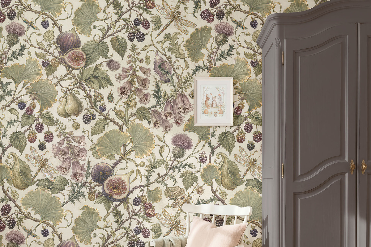 Vintage Nursery Wallpaper Mockup PSD, a Household Mockup by 1001 mockups (Photo 9 of 14)