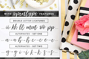 Loveline Brush Script + Swashes, a Script Font by Pink Coffie (Thumbnail 7 of 13)