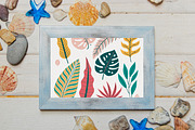 Green Leaves Watercolor Clipart, an Illustration by Helospace (Thumbnail 3 of 10)