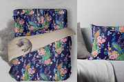 flowers and birds watercolor pattern, a Pattern Graphic by MitrushovaArt (Thumbnail 5 of 7)