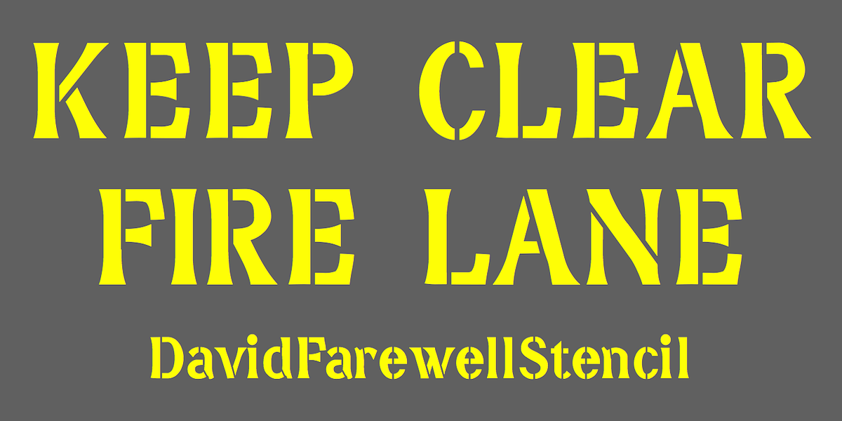 DavidFarewellStencil, a Sans Serif Font by Ingrimayne Type (Photo 3 of 5)