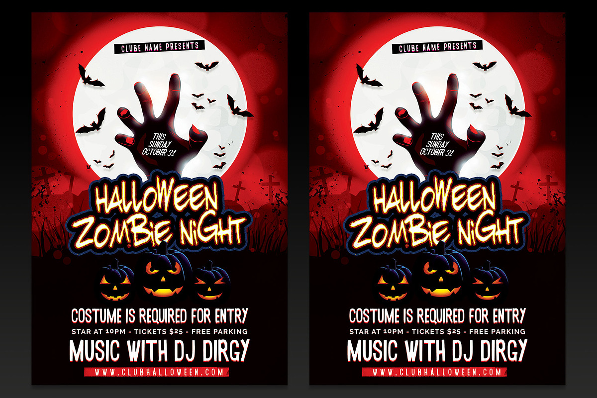 Halloween Night Flyer Template, a Flyer Template by designblends@gmail.com (Photo 1 of 3)