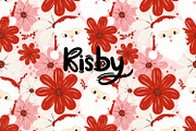 Floral Christmas Santa Seamless, a Pattern Graphic by KisbyArt (Thumbnail 1 of 3)