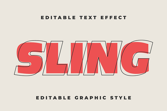 Bold Outline Text Effect preview 5