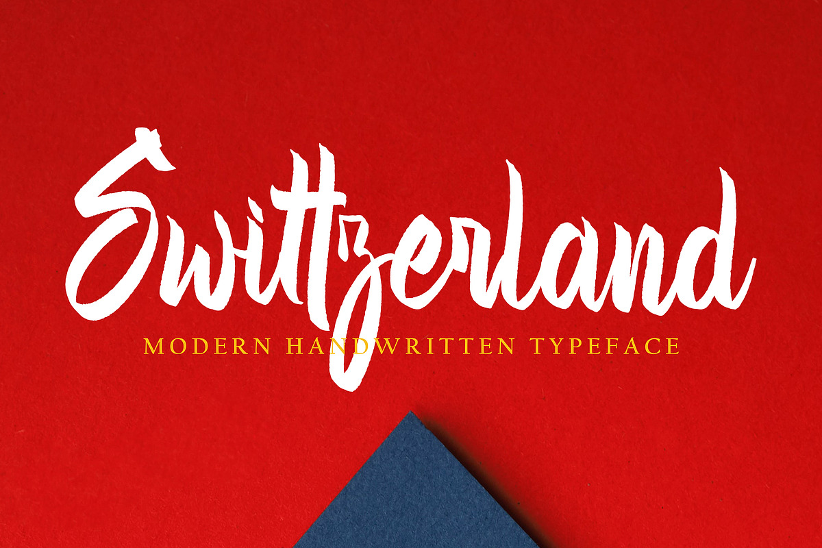 Swittzerland, a Handwritten Font by pineungtype (Photo 1 of 7)