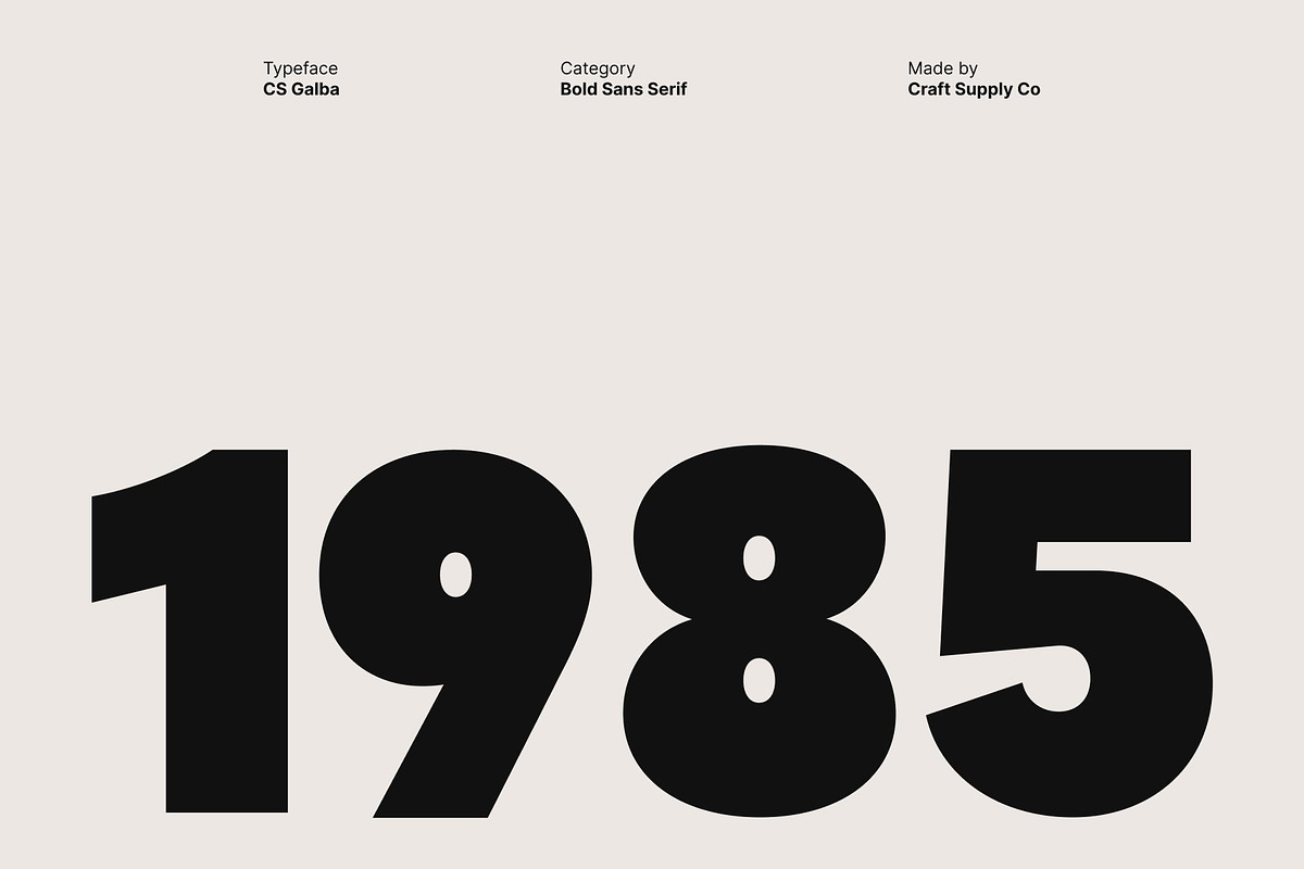 CS Galba – Bold Sans Serif, a Sans Serif Font by Craft Supply Co. (Photo 4 of 8)