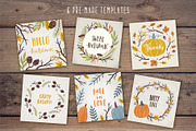 Autumn graphic set, an Illustration by kondratya (Thumbnail 5 of 6)