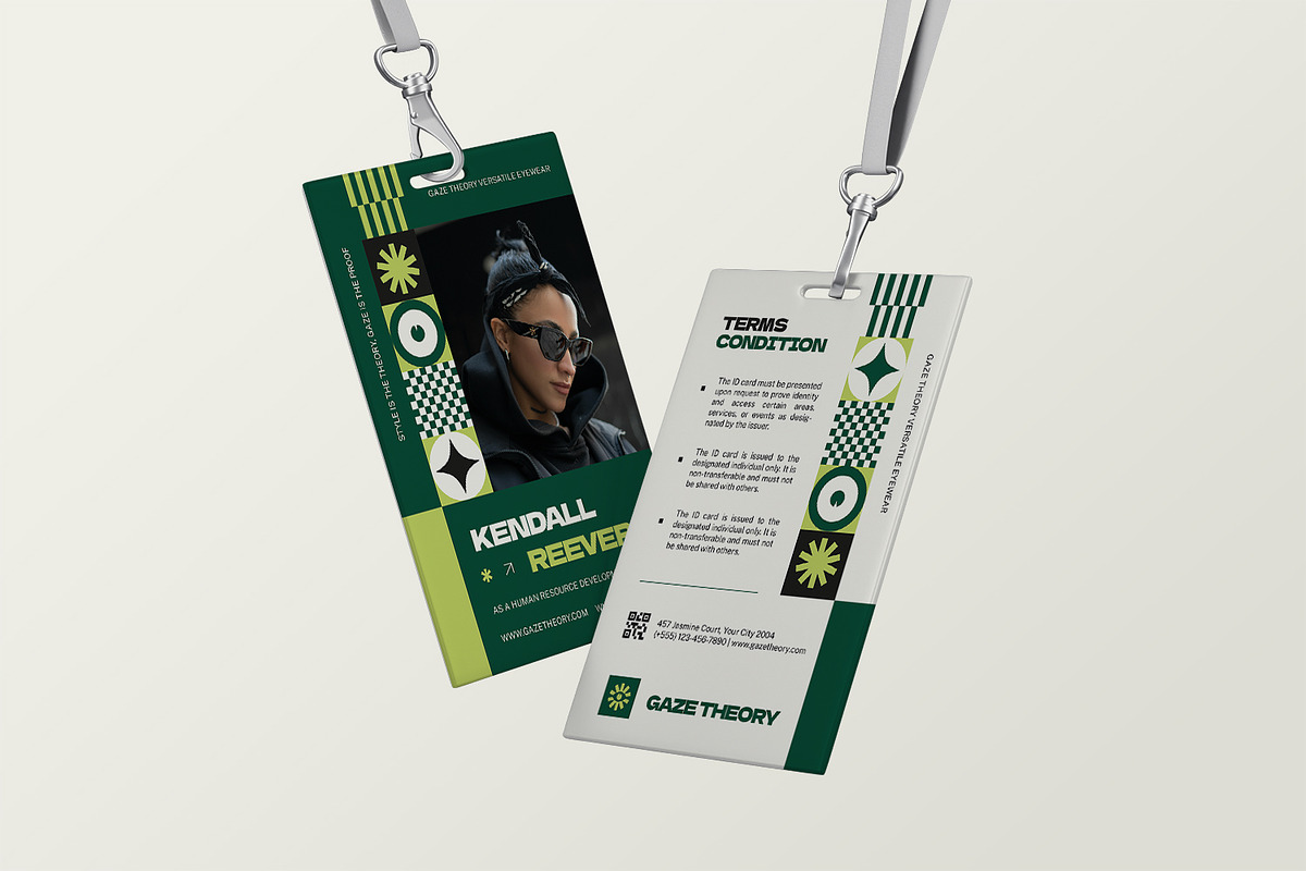 Gaze Theory Eyewear - ID Card, a Print Template by StreaksideStd (Photo 3 of 3)