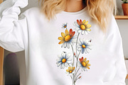 Summer Flowers Clipart, an Illustration by SinaCreation (Thumbnail 5 of 9)