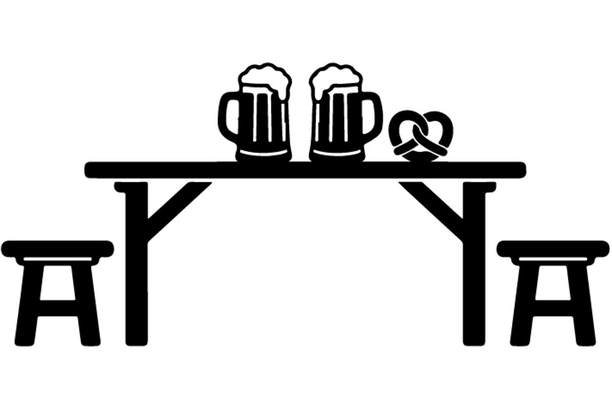 Oktoberfest Beer Table Silhouette, an Object Graphic by Gfx_Store (Photo 12 of 16)