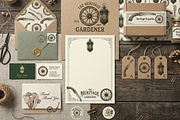 Vintage Gardening Elements Clipart, a Decorative Illustration by youtoview (Thumbnail 7 of 13)