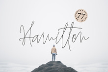 HAMILTON SIGNATURE font