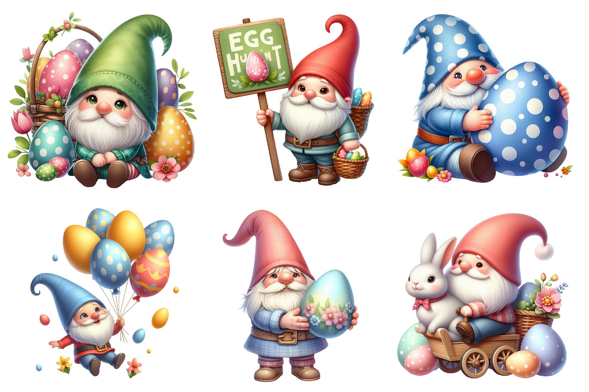 Springtime Easter Egg Hunt Gnome PNG, a Graphic by CitraGraphics (Photo 2 of 4)