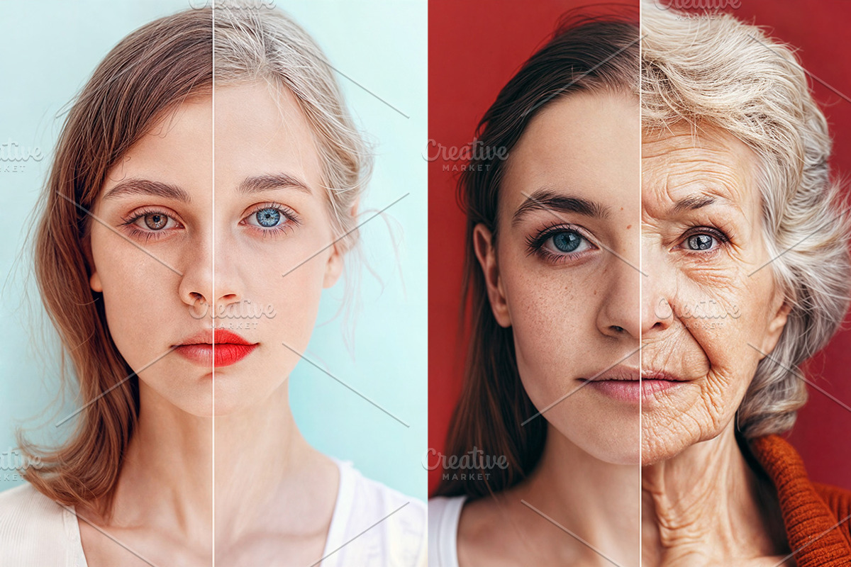 86 Split faces, a Beauty & Fashion Photo by Handmadefont (Photo 13 of 13)