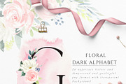 Floral Alphabet Design Set, a Decorative Illustration by Pixavics (Thumbnail 8 of 12)