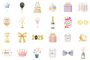 Gliteer New Year Clipart, an Illustration by Sublimation Artist (Thumbnail 2 of 6)
