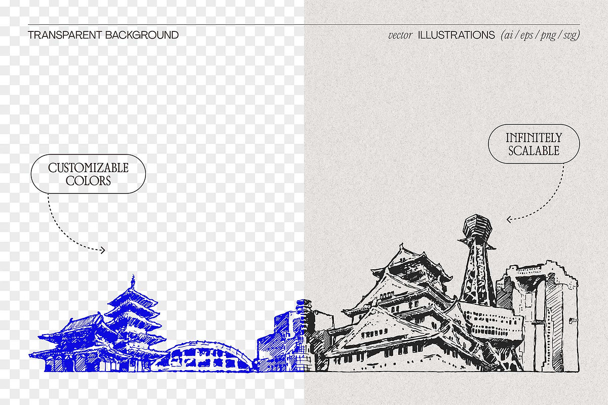Japan Skylines, a Work Illustration by TheMountBirdStudio (Photo 2 of 8)