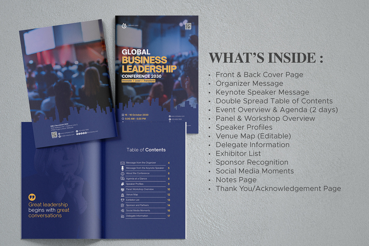 Business Conference Program Book