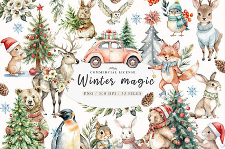 Winter Animals Png, Cute Pole Animal, an Animal Illustration by JackArt