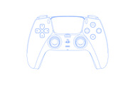 PS5-Controller Vector Drawing, an Object Graphic by _//_//\/\_//_//\/\ (Thumbnail 2 of 2)
