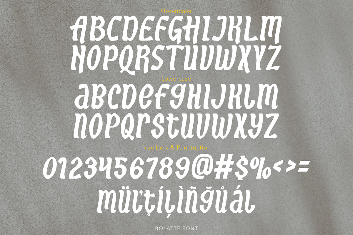 Bolatte Display Font, a Font by madeDeduk (Photo 5 of 10)
