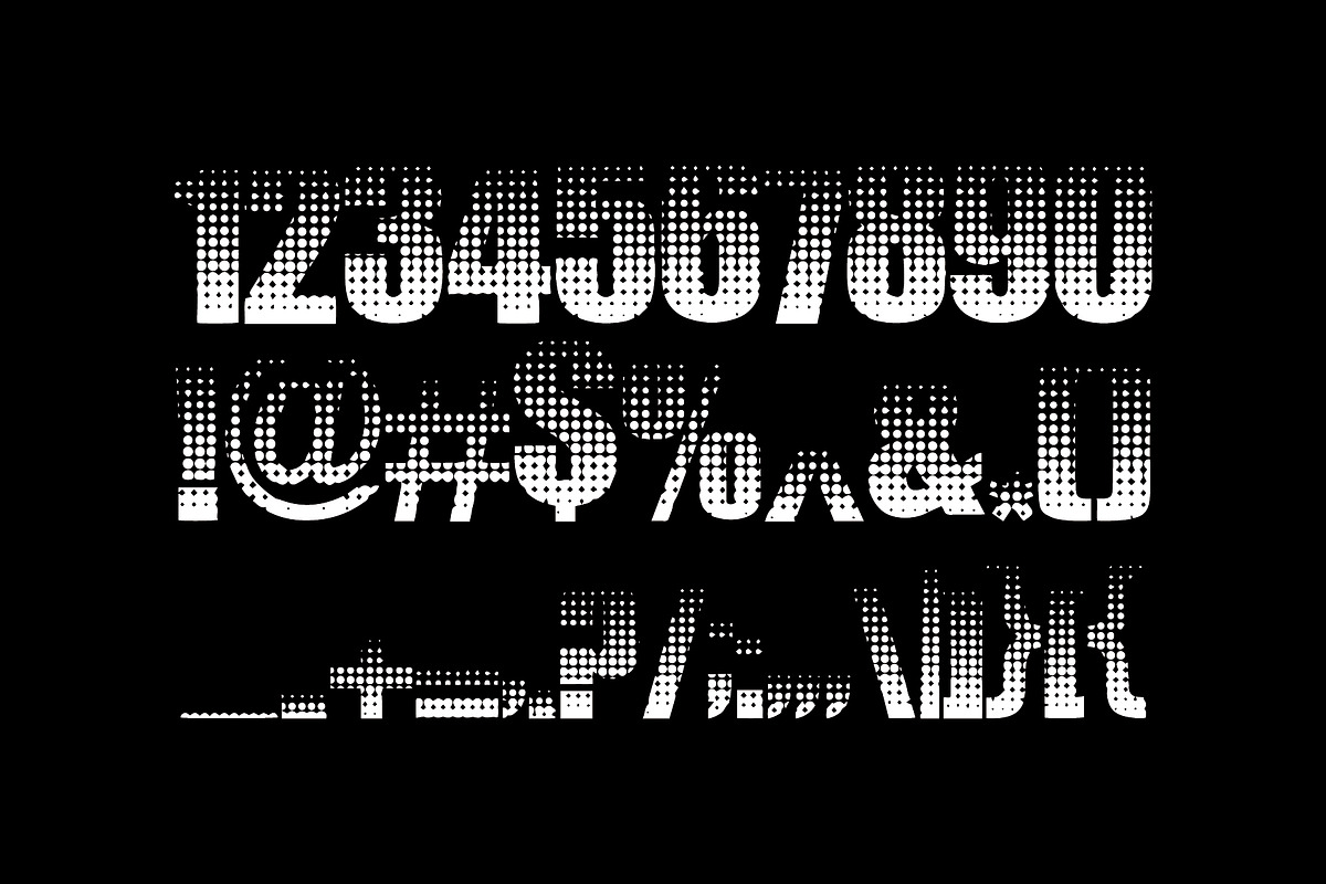 Halftone Black, a Blackletter Font by Nickhard (Photo 5 of 7)