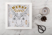 Black & Gold Christmas design kit, a Background Graphic by harmonia_green_art (Thumbnail 7 of 9)